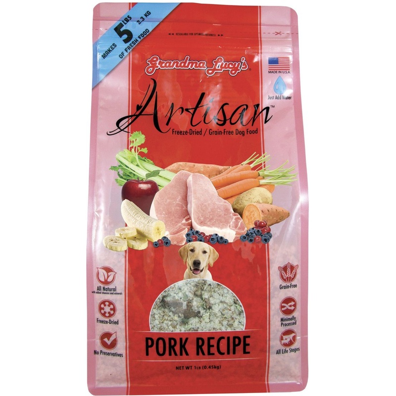 Grandma Lucy's Artisan Grain Free Pork Freeze-Dried Raw Dog Food