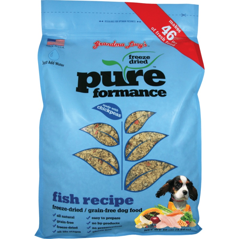 Grandma Lucy's Pureformance Fish Recipe Freeze Dried Grain Free Dog Food