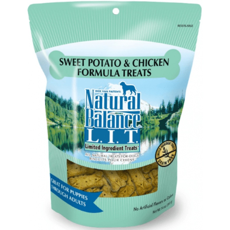 Natural Balance L.I.T. Limited Ingredient Treats Sweet Potato and Chicken Formula Dog Treats