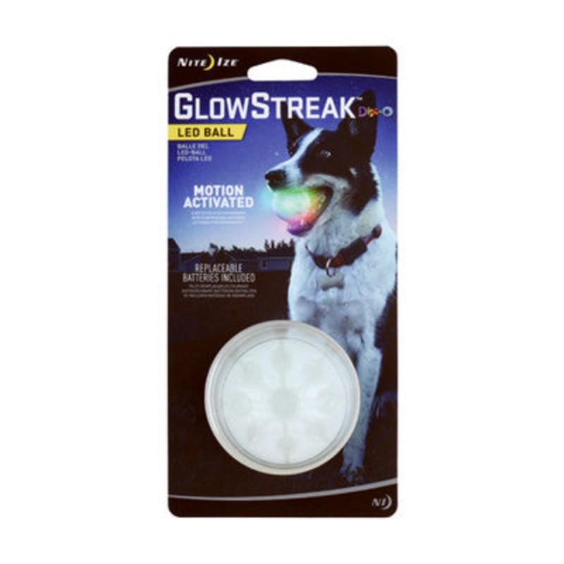 NIte Ize GlowStreak LED Ball Dog Toy