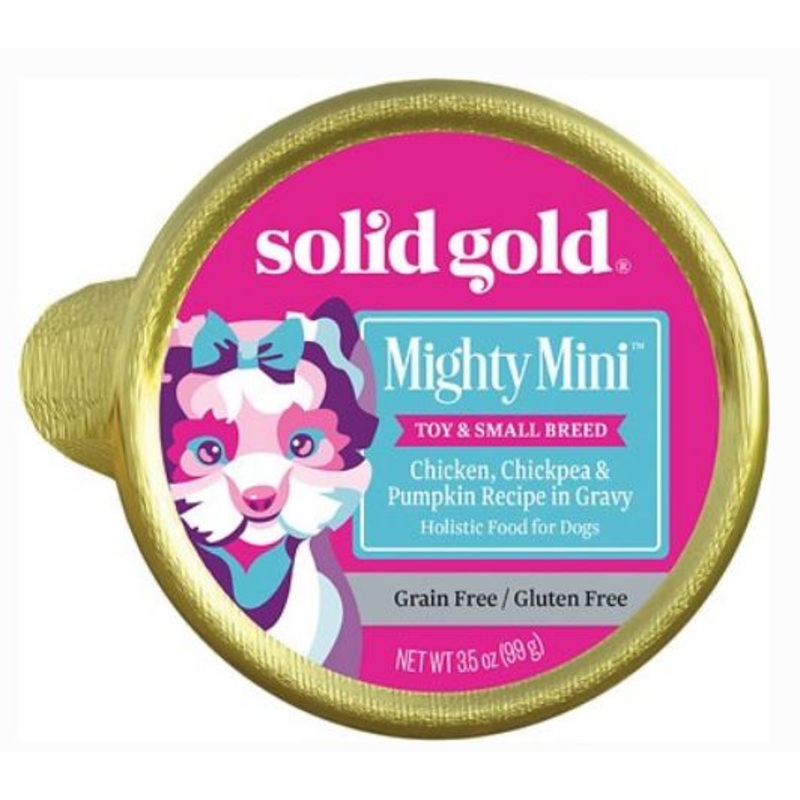 Solid Gold Mighty Mini Chicken Chickpea & Pumpkin Recipe in Gravy Canned Dog Food
