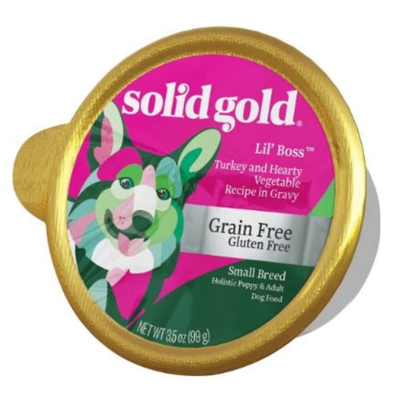 Solid Gold Mighty Mini Turkey & Hearty Vegetable Recipe in Gravy (Formerly Lil Boss) Wet Dog Food