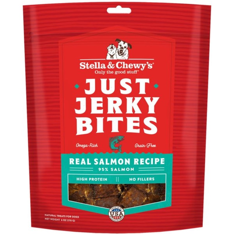 Stella & Chewy's Just Jerky Bites Real Salmon Recipe Grain-Free Dog Treats