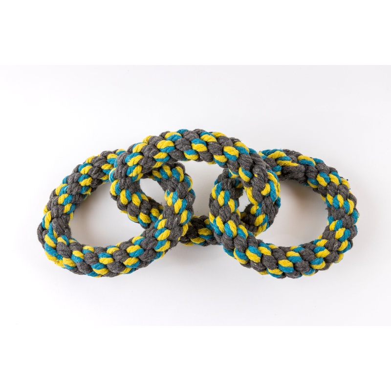 Attachment Theory 3 Ring Rope Toy for Dogs