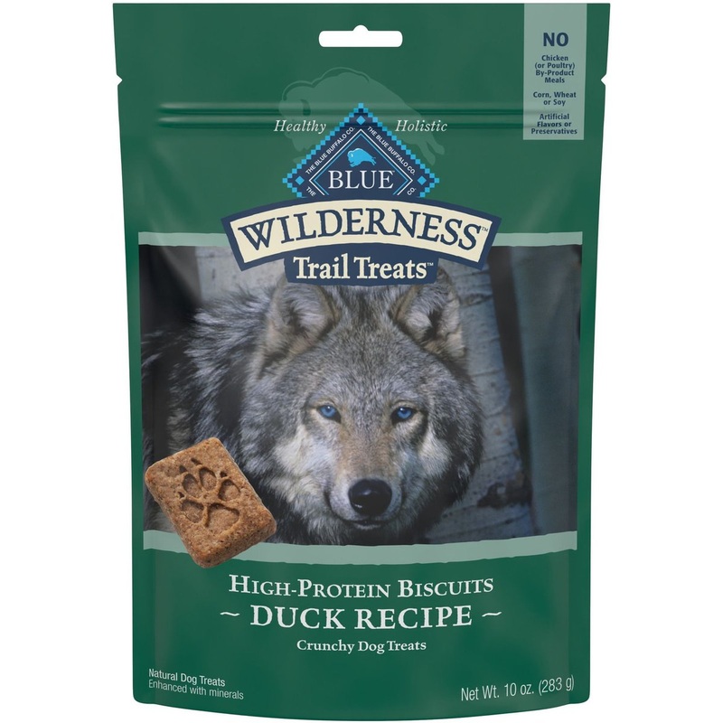 Blue Buffalo Wilderness Trail Treats Grain-Free Duck Biscuits Dog Treats