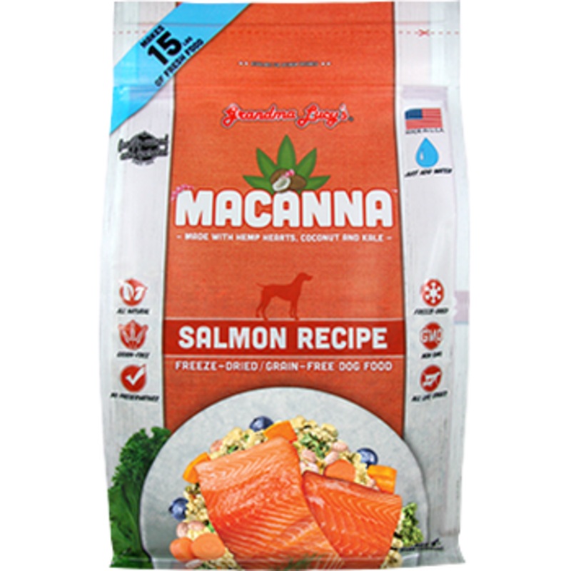 Grandma Lucy's Macanna Grain Free Salmon Recipe Freeze-Dried Raw Dog Food