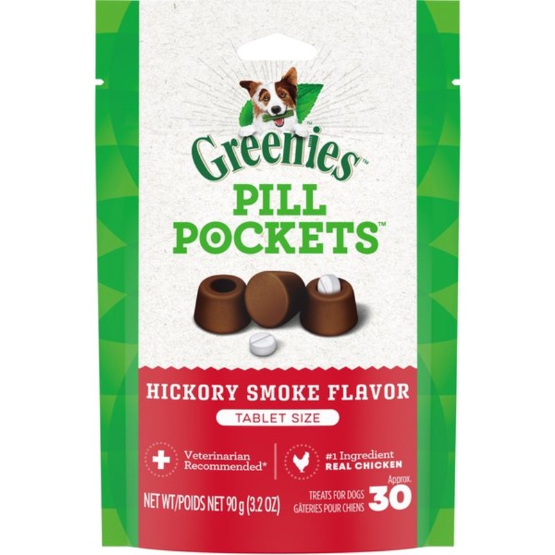 Greenies Pill Pockets Canine Hickory Smoke Flavor Dog Treats