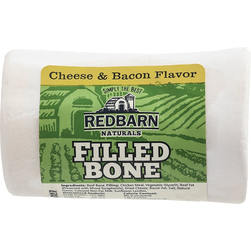 Redbarn Filled Bone Natural Chicken & Bacon Flavor Dog Chew