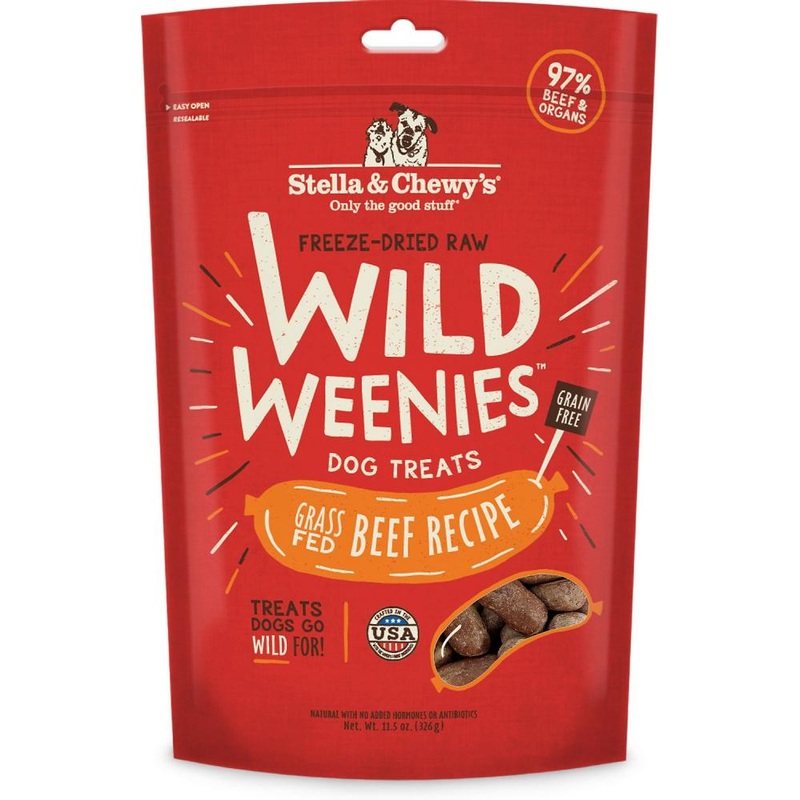 Stella & Chewy's Wild Weenies Raw Beef Freeze Dried Raw Dog Treats