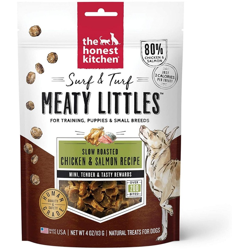 The Honest Kitchen Surf & Turf Meaty Littles Chicken & Salmon Treats for Dogs
