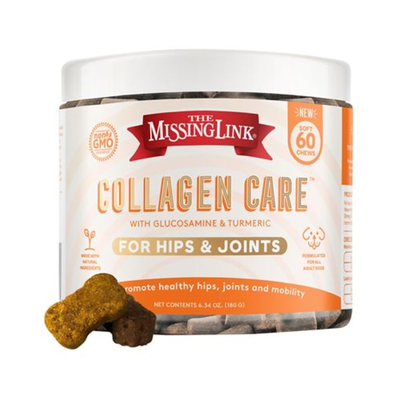 The Missing Link Collagen Care Hips & Joints Soft Chews Supplement for Dogs