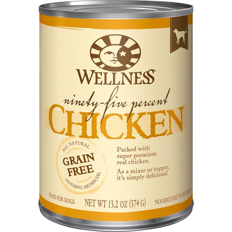 Wellness Natural Grain Free 95% Chicken Recipe Adult Wet Canned Dog Food