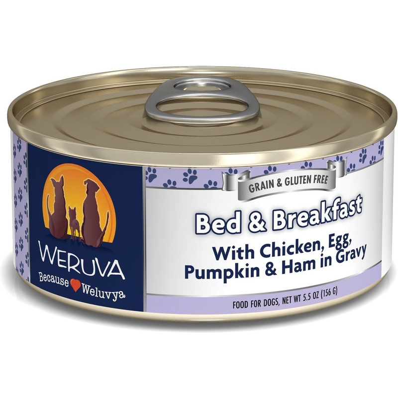 Weruva Bed & Breakfast with Chicken, Egg, Pumpkin & Ham in Gravy Canned Dog Food