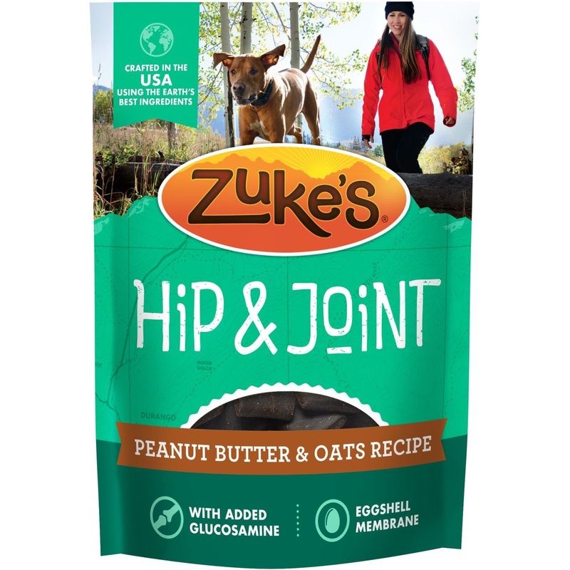 Zuke's Hip & Joint Peanut Butter & Oats Recipe Soft & Chewy Dog Treats
