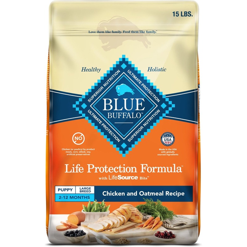 Blue Buffalo Life Protection Natural Chicken & Brown Rice Recipe Large Breed Puppy Dry Dog Food