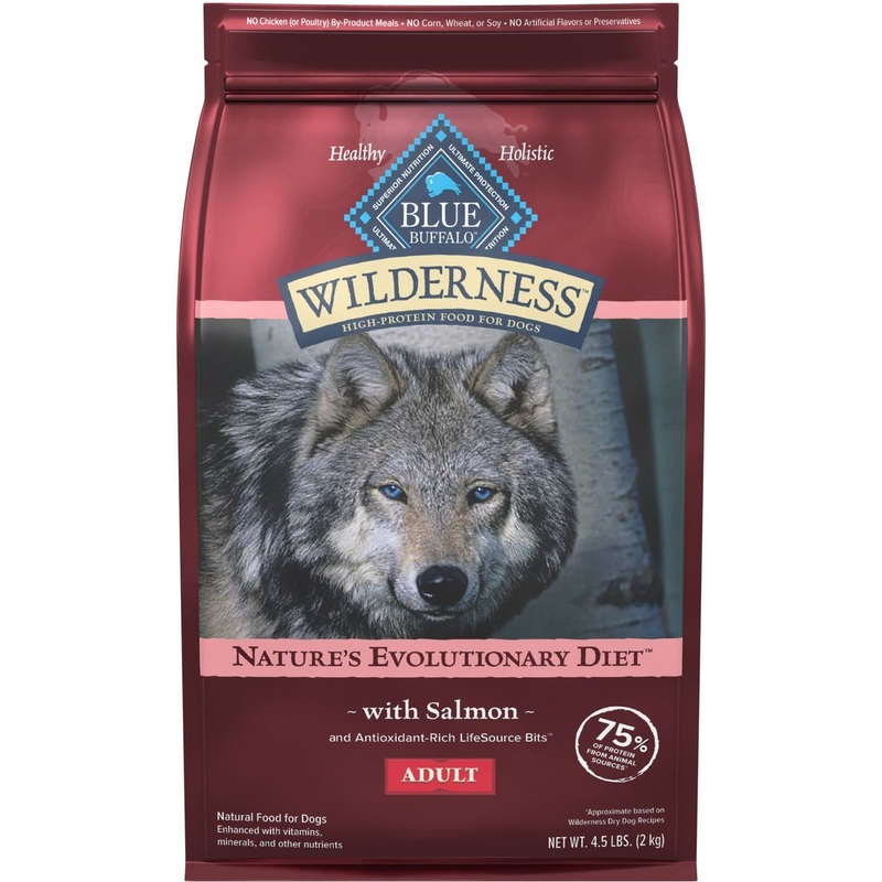 Blue Buffalo Wilderness Wholesome Grains Salmon Recipe Adult Dry Dog Food