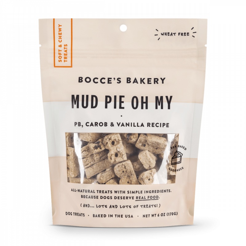 Bocce's Bakery Every Day Mud Pie Oh My Soft & Chewy Dog Treats