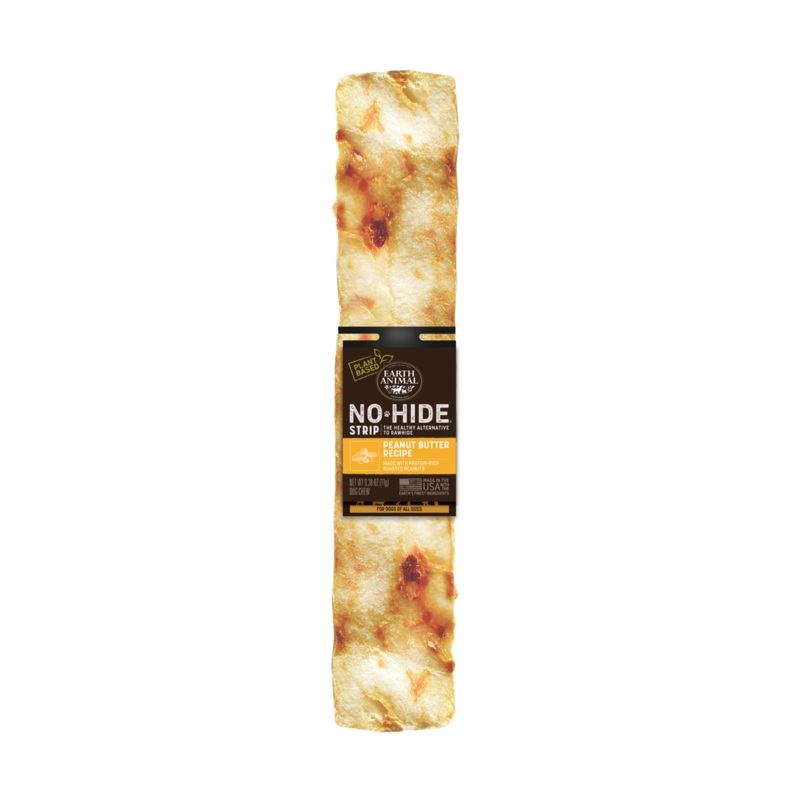 Earth Animal No-Hide Peanut Butter Strip Dog Chew