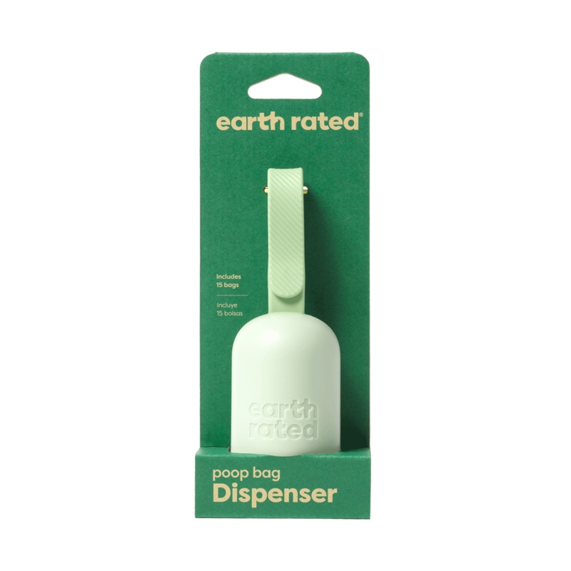 Earth Rated Leash Dispenser with Unscented Waste Bags