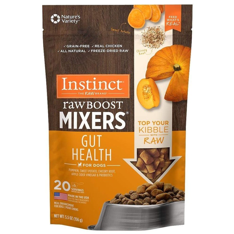 Instinct Grain Free Boost Mixers Gut Health Recipe Freeze-Dried Raw Dog Food Topper