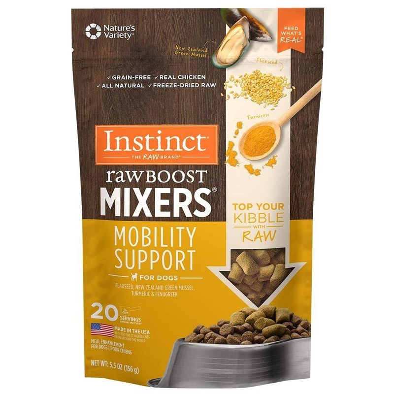Instinct Grain Free Boost Mixers Mobility Support Recipe  Freeze-Dried Raw Dog Food Topper