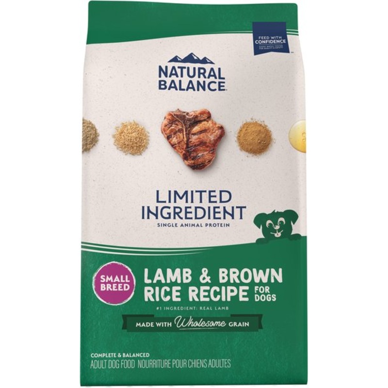 Natural Balance L.I.D. Limited Ingredient Diets Lamb & Brown Rice Formula Small Breed Bites Dry Dog Food