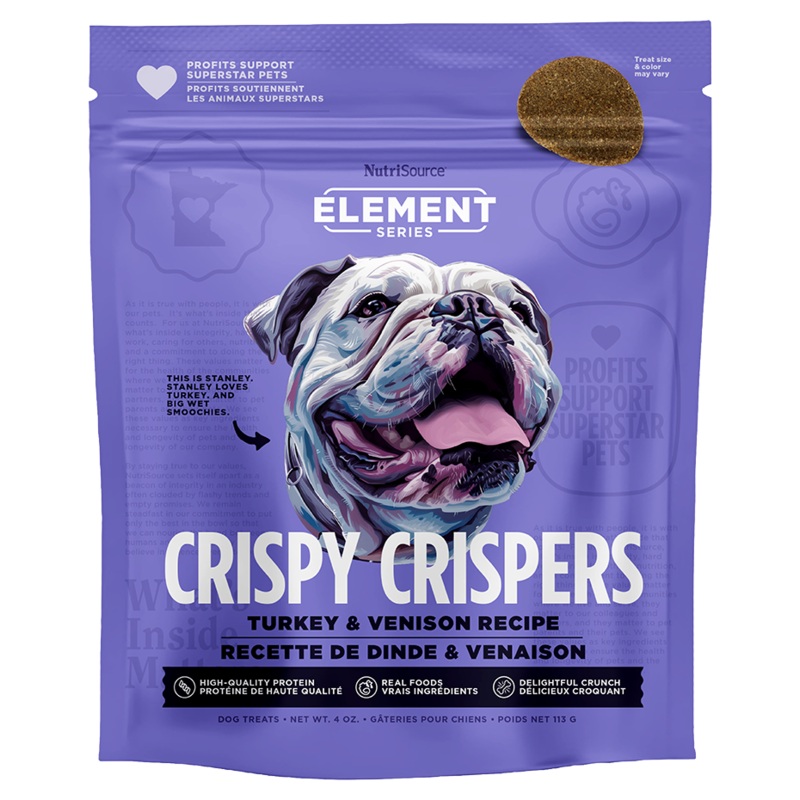 NutriSource Element Series Crispy Crispers Turkey & Venison Dog Treats