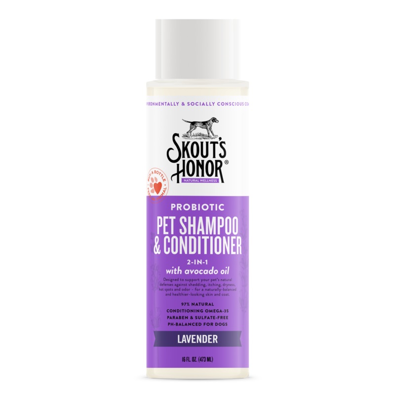 Skout's Honor Probiotic Shampoo & Conditioner (2-in-1) - Lavender