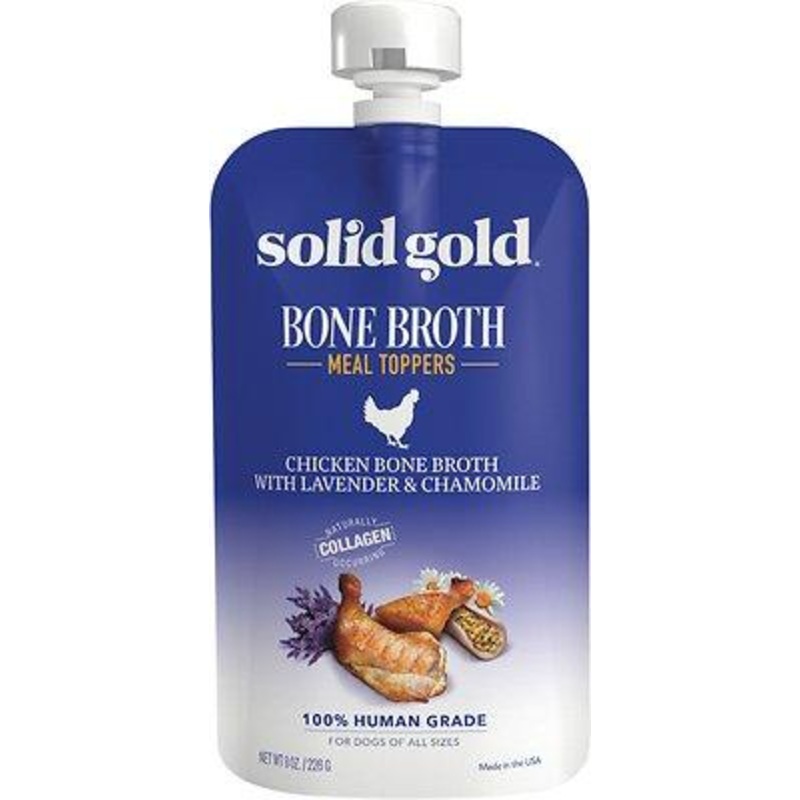 Solid Gold Chicken Bone Broth with Lavender & Chamomile Dog Food Topper