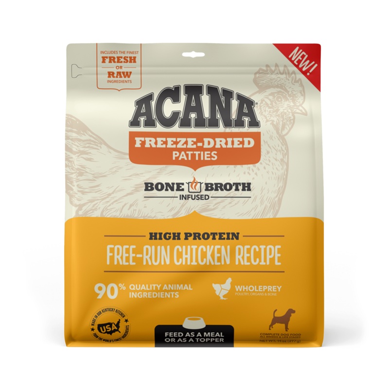 Acana Freeze-Dried Food Free-Run Chicken Recipe Patties for Dogs