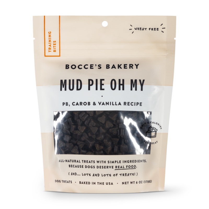 Bocce's Bakery Every Day Mud Pie Oh My Training Bites Dog Treats