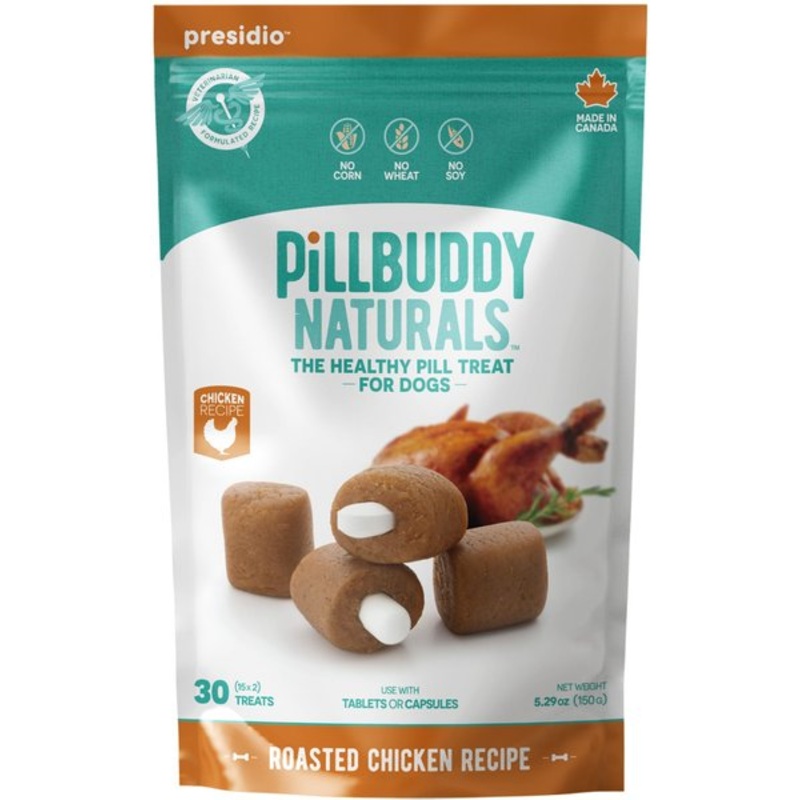 Complete Natural Nutrition Pill Buddy Naturals Roasted Chicken Pill Hiding Treats for Dogs