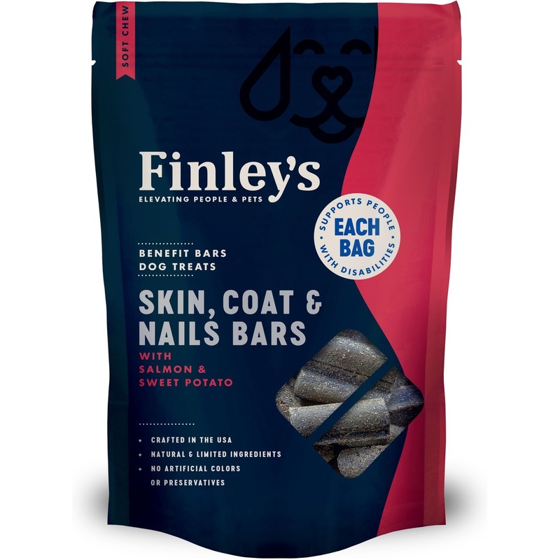 Finley's Barkery Skin, Coat & Nails Benefit Bars Dog Treats