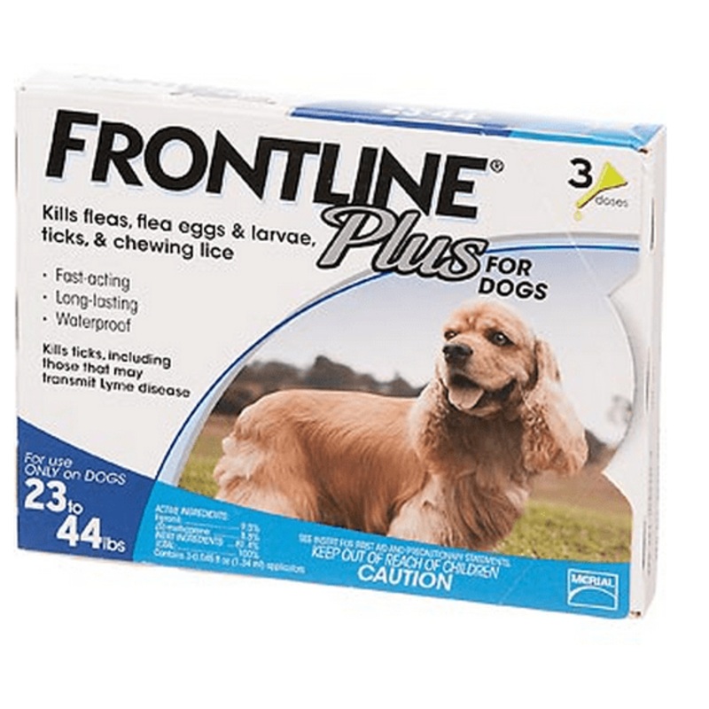 Frontline Plus Flea and Tick Preventative for Medium Dogs