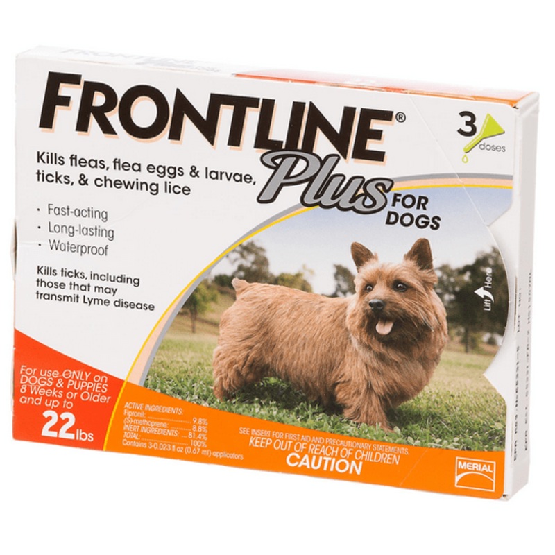 Frontline Plus Flea and Tick Preventative for Small Dogs and Puppies