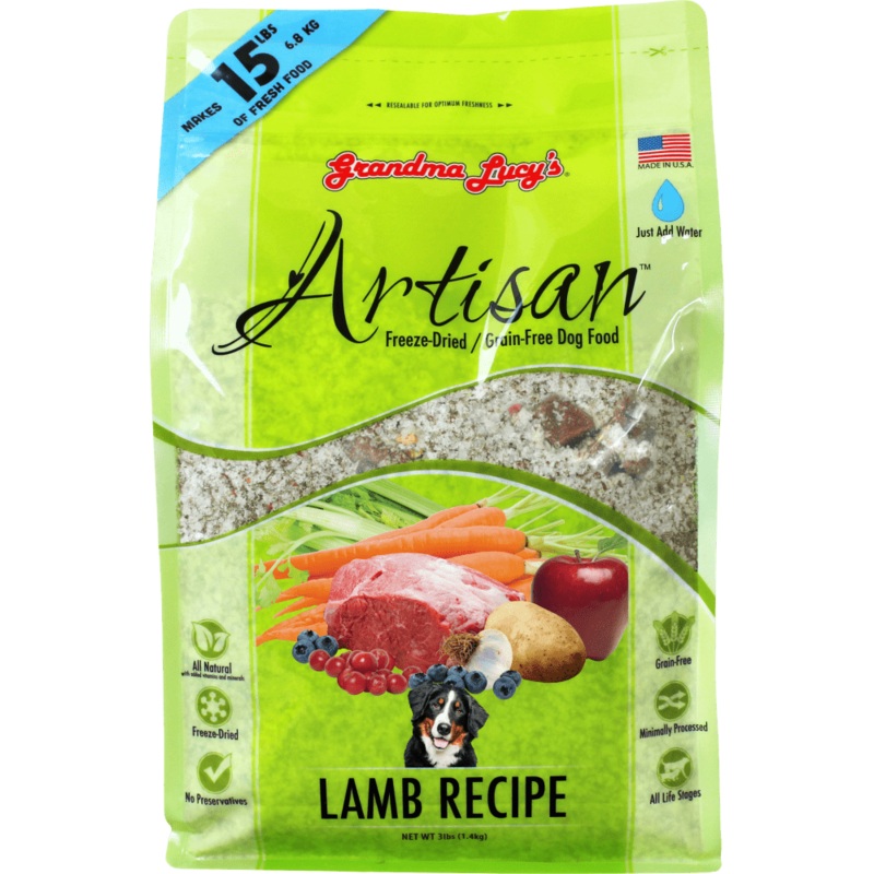 Grandma Lucy's Artisan Grain Free Lamb Freeze Dried Dog Food