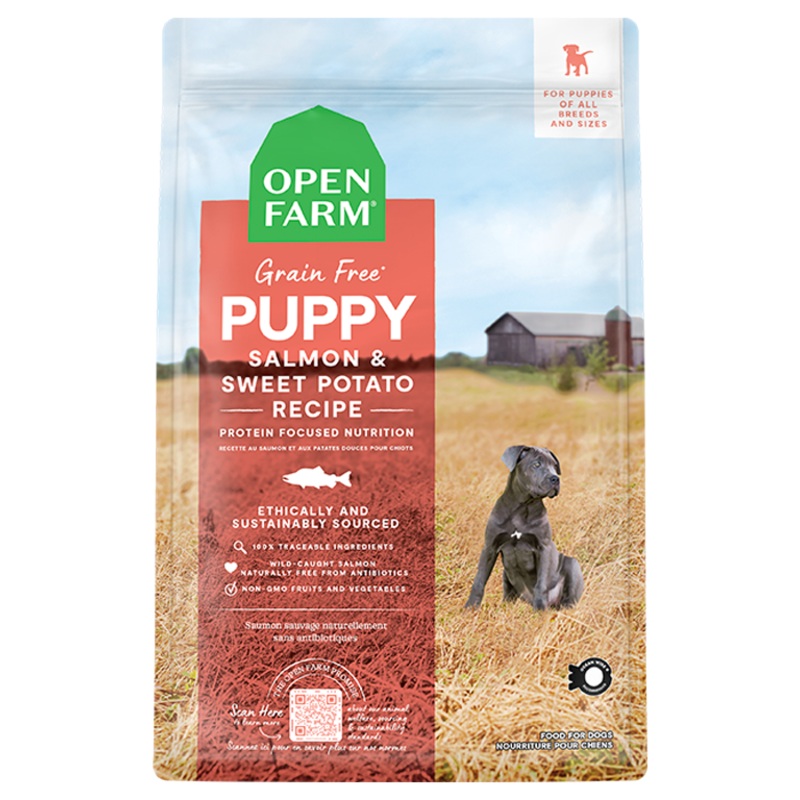 Open Farm Grain-Free Puppy Salmon & Sweet Potato Recipe Dry Dog Food