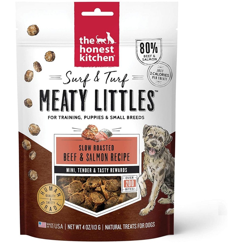The Honest Kitchen Surf & Turf Meaty Littles Beef & Salmon Treats for Dogs