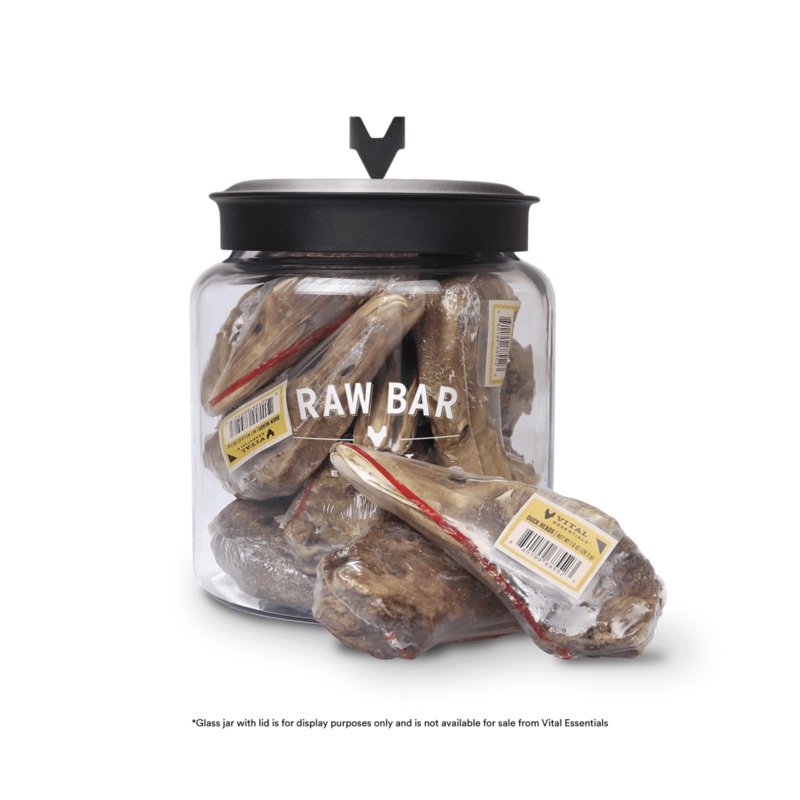Vital Essentials Raw Bar Freeze-Dried Duck Head Dog Treats