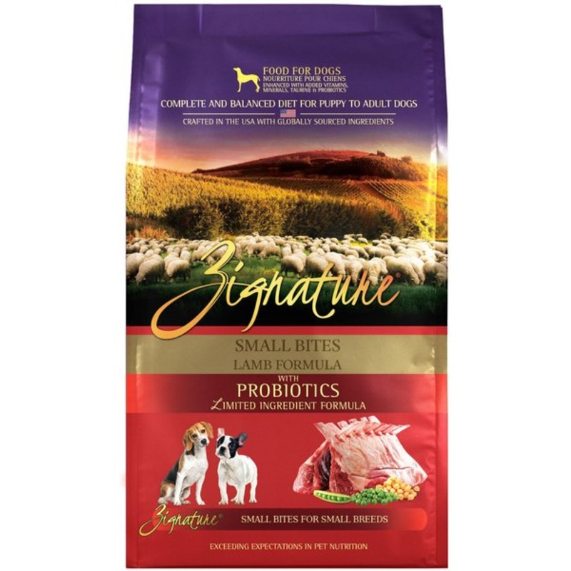 Zignature Small Bites Grain Free Lamb Formula Dry Dog Food