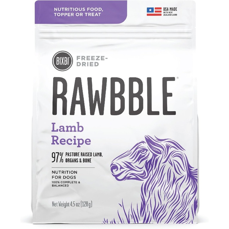 Bixbi Rawbble Freeze-Dried Lamb Recipe Dog Food