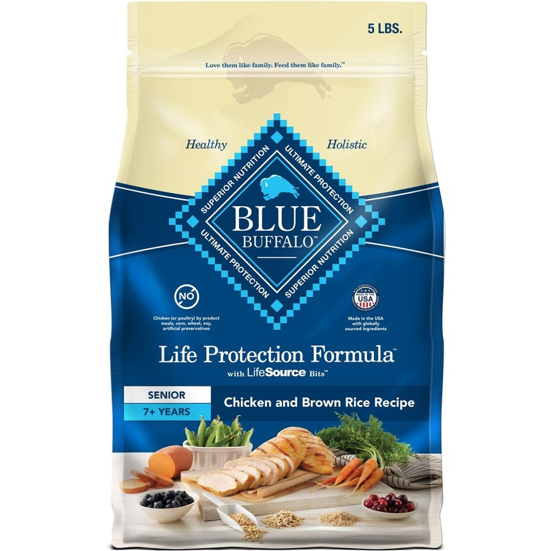 Blue Buffalo Life Protection Natural Chicken & Brown Rice Recipe Senior Dry Dog Food