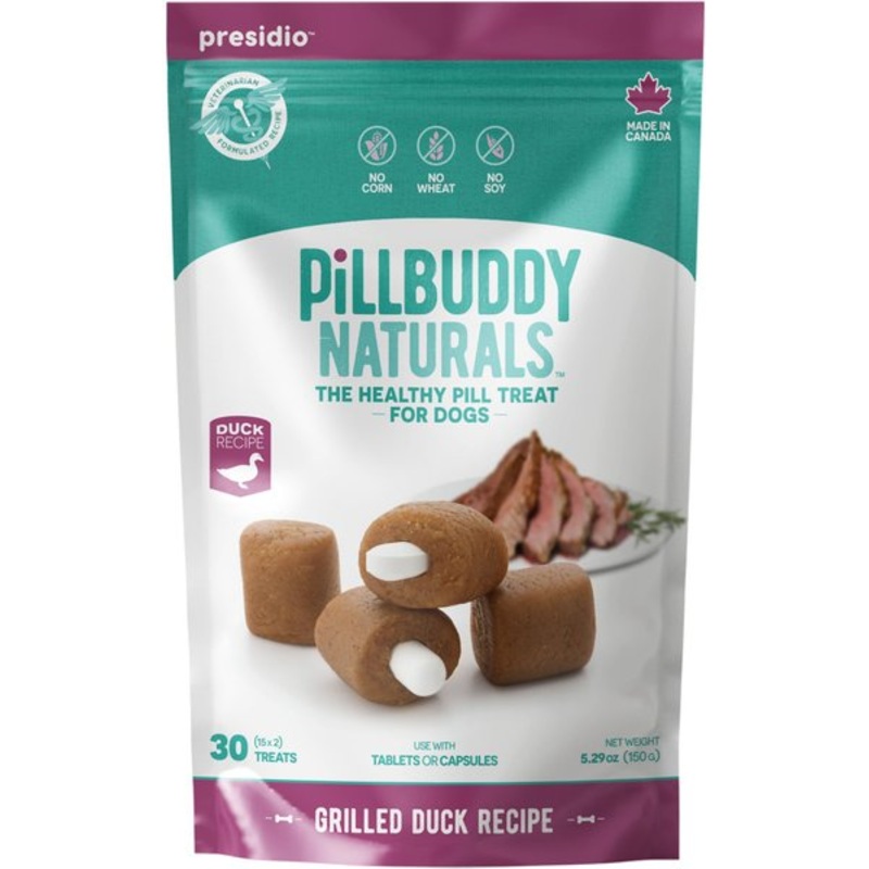 Complete Natural Nutrition Pill Buddy Naturals Grilled Duck Pill Hiding Treats for Dogs