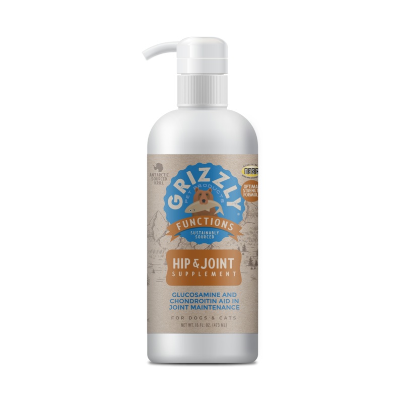 Grizzly Pet Products Hip and Joint Liquid Supplement for Dogs