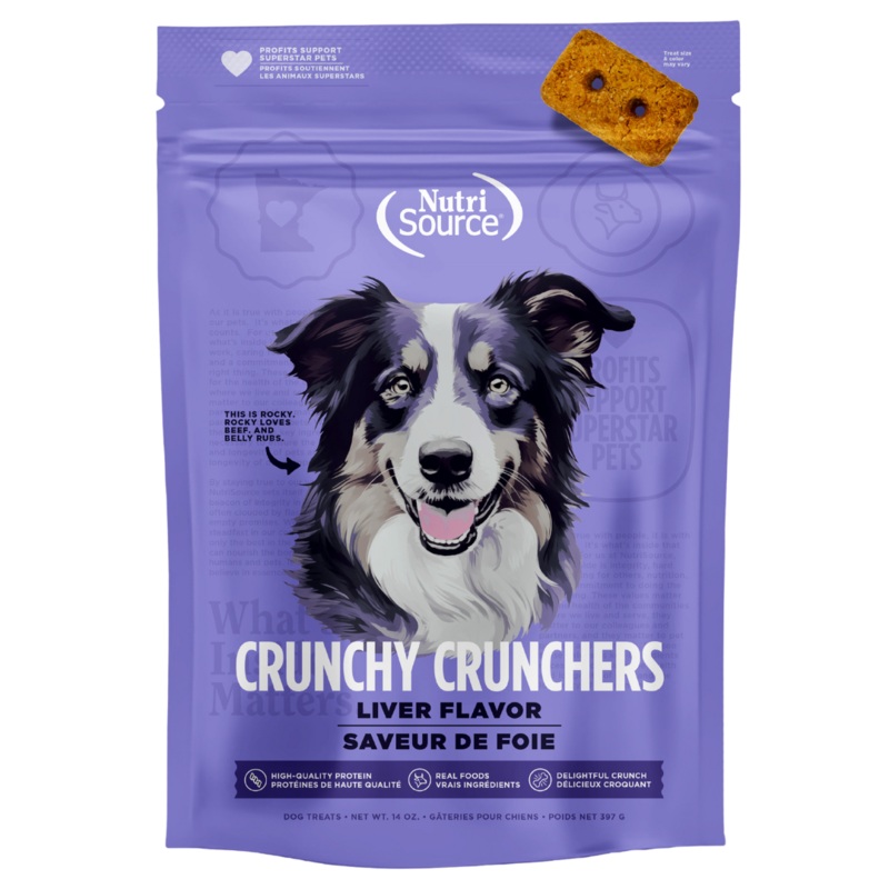 NutriSource Crunchy Crunchers Grain Free Liver Dog Treats