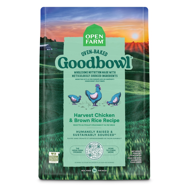 Open Farm Goodbowl Harvest Chicken and Brown Rice Recipe Baked Dry Dog Food