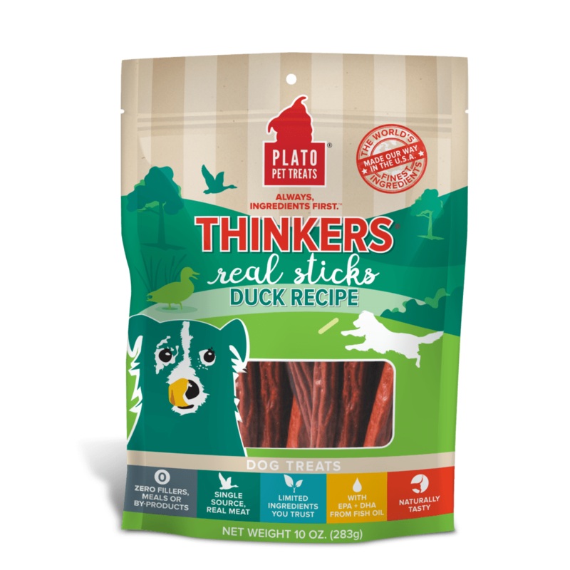 Plato Thinkers Duck Meat Stick Dog Treats