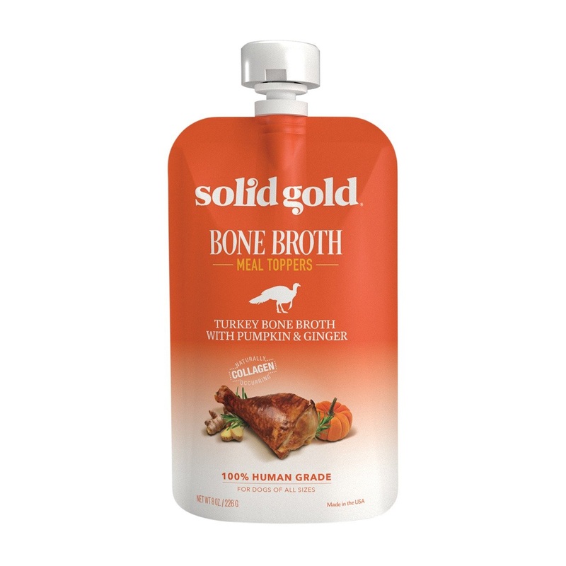 Solid Gold Turkey Bone Broth with Pumpkin & Ginger Dog Food Topper