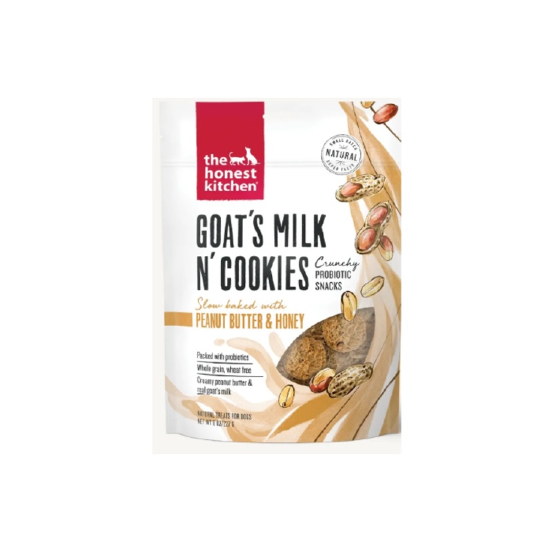 The Honest Kitchen Goat's Milk & Cookies w/ Peanut Butter & Honey Dog Treats