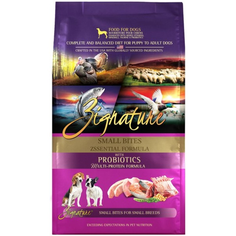 Zignature Small Bites Grain Free Zssential Formula Dry Dog Food